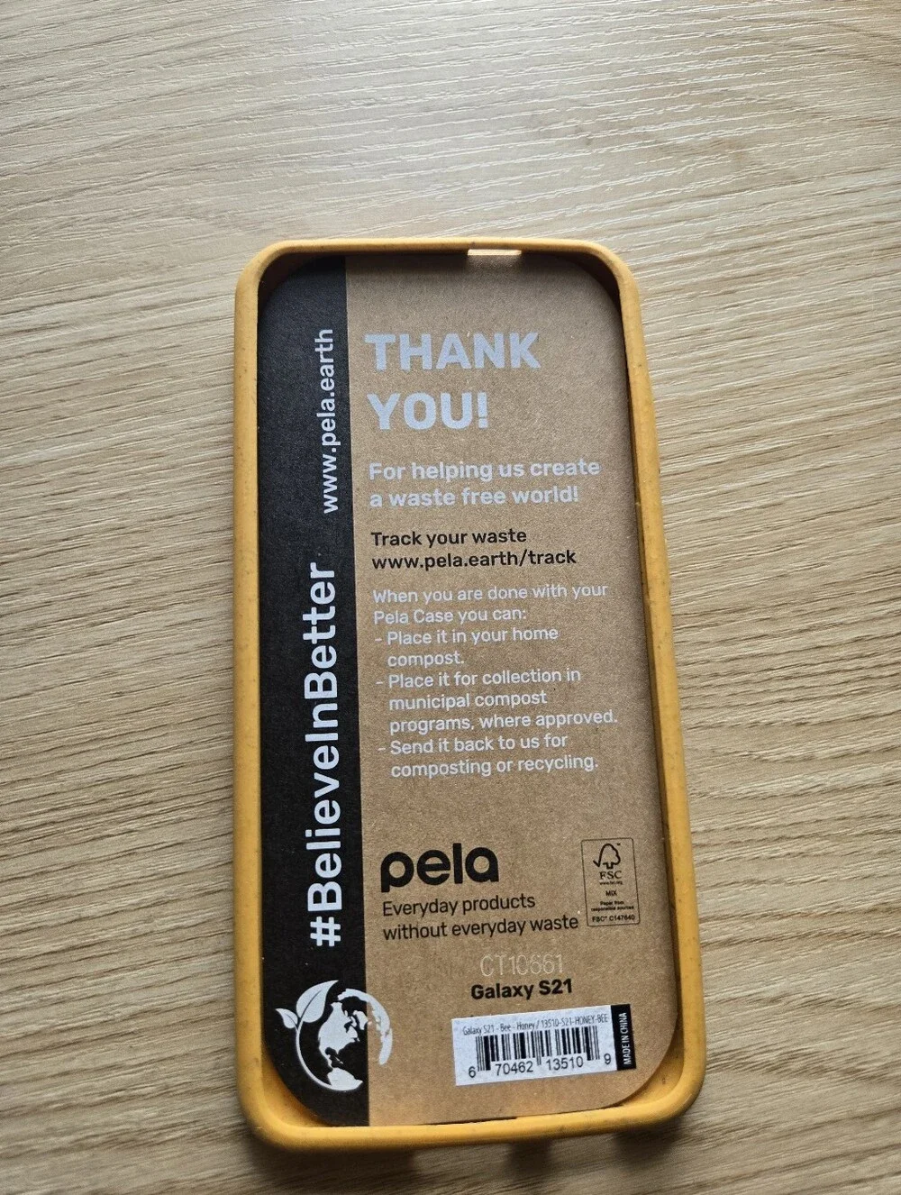 Pela Case Samsung Galaxy S21 Yellow Bee